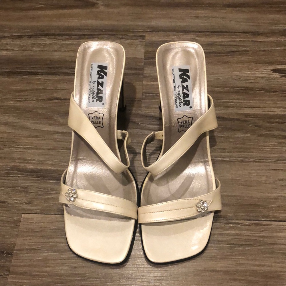 Italian-Made Leather Heels NWOT